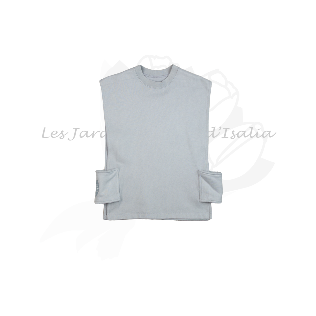 The Grey Seed Opened Sweater Vest