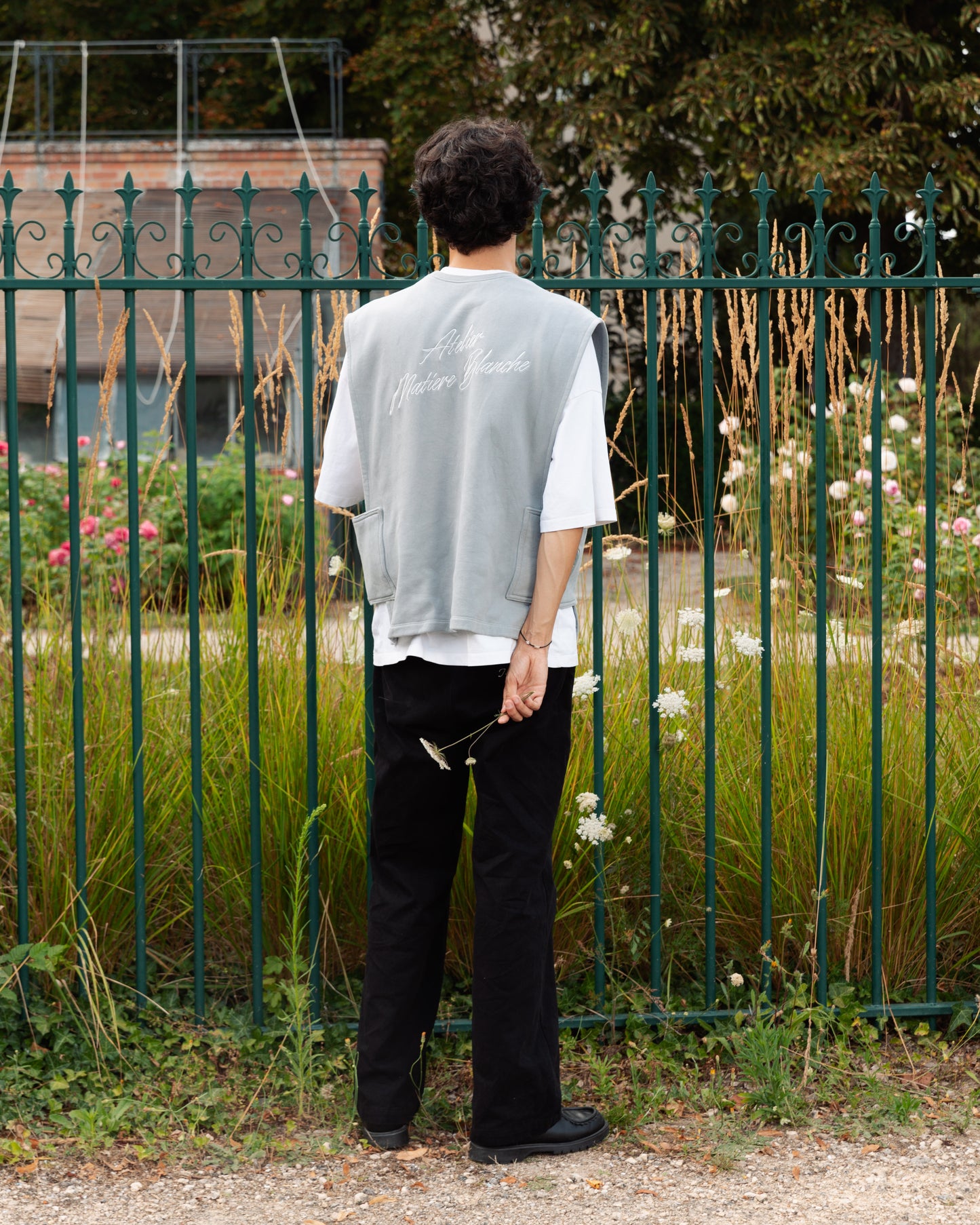 The Grey Seed Opened Sweater Vest